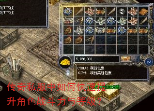 传奇私服中如何快速提升角色战斗力与等级? 传奇私服中如何快速提升角色战斗力与等级?