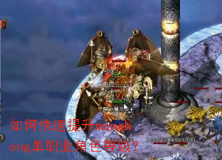 如何快速提升menghong单职业角色等级? 如何快速提升menghong单职业角色等级?