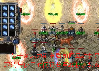 ʮ��һɱ�������������Ӧ�ԣ���ǽЧ��ȡ����ʹ��ʱ���ӳ���20�����ô�棿