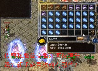 传奇私服公益服如何快速升级?新手必看攻略有哪些? 传奇私服公益服如何快速升级?新手必看攻略有哪些?