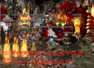 如何在天龙私服变态版中快速提升战力与获取稀有装备? 如何在天龙私服变态版中快速提升战力与获取稀有装备?